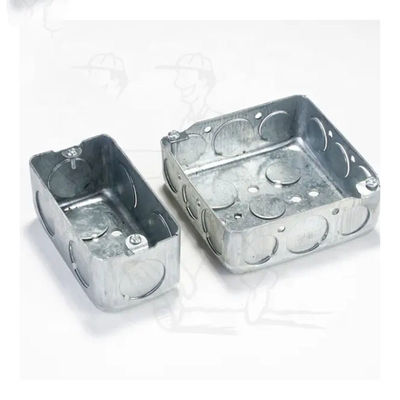 Scatola di giunzione placcata di giunzione del metallo elettrico rettangolare antiruggine della scatola 1.0mm-1.6mm